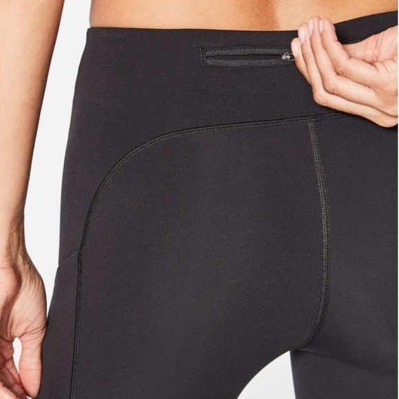 Lululemon Speed Up Crop Black Size 6 - Picture 5 of 11